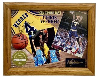 1993 Spectrum Chris Webber 24K Signature Plaque