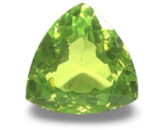 Large Trillion Cut Loose Peridot Gemstone