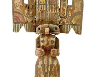 Antique Polychrome Painted Wooden Hopi Kachina