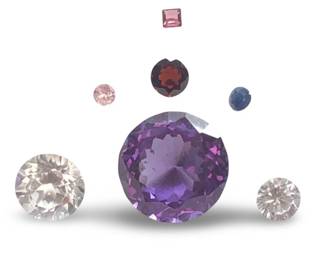(7) Assorted Loose Mixed Gemstones