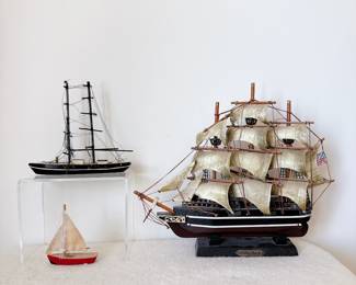 model of the cutty sark wooden clipper ship