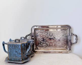 VINTAGE WADE Tea & Hot Water Set 3-PC Made in England Art Deco 1930sVINTAGE WADE Tea & Hot Water Set 3-PC Made in England Art Deco 1930s