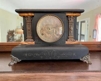 Antique Seth Thomas 8 Day Adamantine Mantle Clock