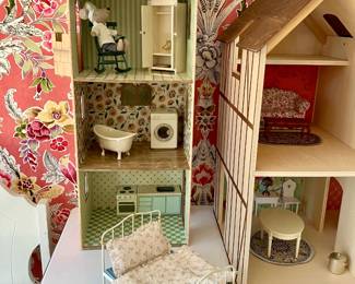 Maileg Dollhouse & Tower w/ Chef Mouse and Accessories