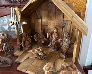 Olive Wood Nativity Scene