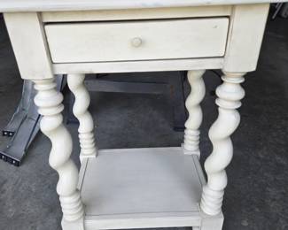 White stand with drawer
