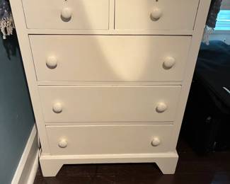 White bedroom dressers (two available)