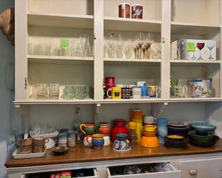 vintage + colorful pottery