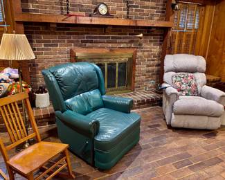 Wonderful leather recliner and electric upholstered recliner 