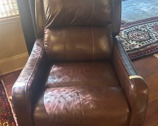 Leather recliner 