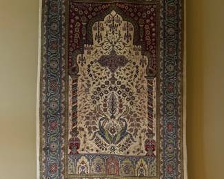 Silk prayer rug 