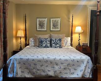 King 4 post rice bed 
