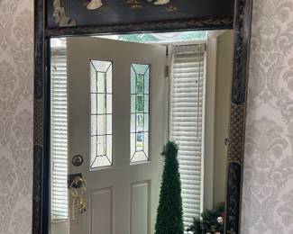 Engraved Asian mirror