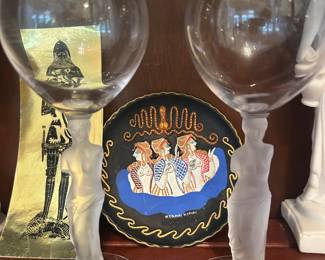 Grecian stemware 