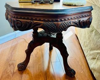 Antique carved Wood Table