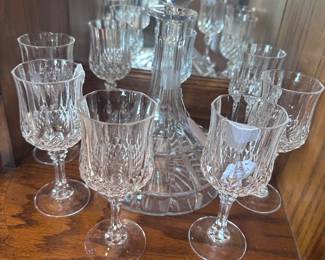 Cristal ‘d Arque Longchamps and Towle Crystal Decanter