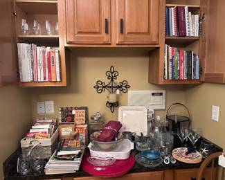 Lots of cookbooks, etc