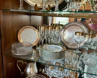 Gold and Platinum Glassware, Crystal, etc..
