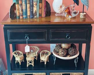 Vintage Books, Murano Fish, Wood carved Birds…..