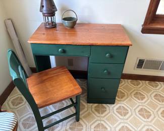 small desk and chair