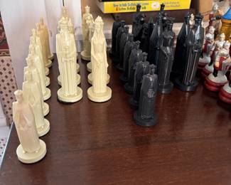 Plastic chess set