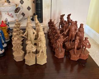 Plastic bicentennial chess set