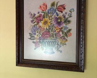 Embroidered bouquet