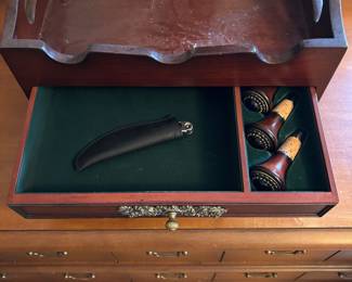 midcentury wine set
