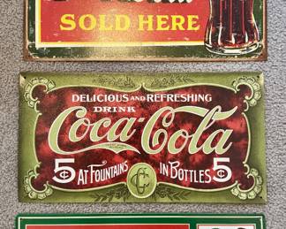 Retro Coca-Cola Advertising Signs