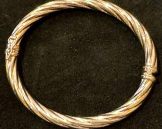 Sterling Hinged Bracelet