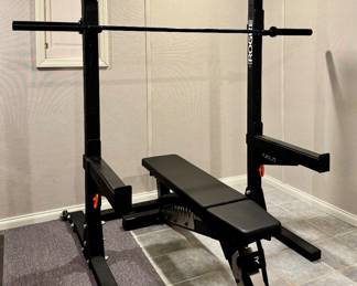 Rogue Squat Rack & Rogue Adjustable Weight Bench
