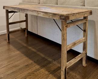 Reclaimed Wood Folding Table
