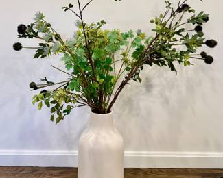West Elm Vase with Faux Flowers