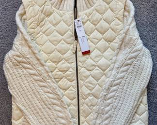 NWT Talbots Down Sweater Vest