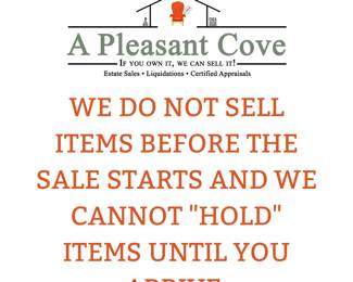 We Do Not Presell Any Items