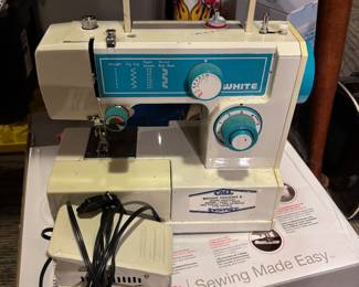 White sewing machine