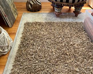 Leather rug