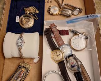 Pocket watches, watches