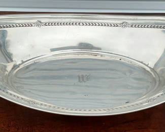Lot 4: Oval Sterling Silver Serving Tray