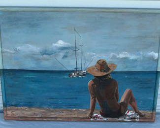 Lot 69: Lanai Original Acrylic By Hattan
