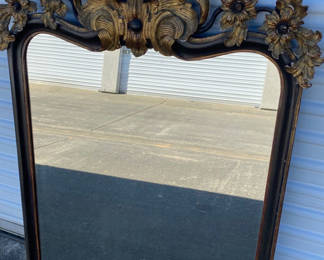 Lot 59: Antique Gilt-edged Wall Mirror