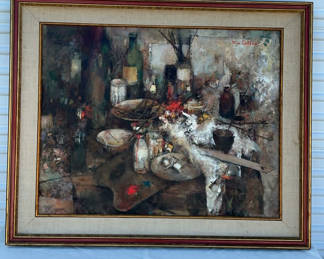 Lot 50: MCM Large Original Oil By Michel De Gallard