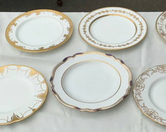 Lot 21: 9 Unique China dinner plates