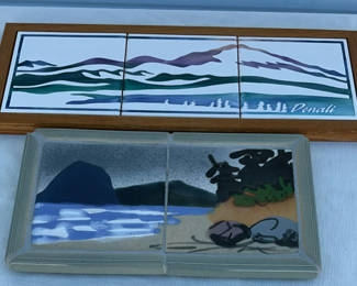 Lot 92: Signed Tile Artwork