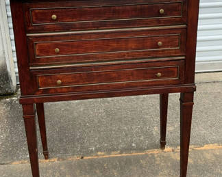 Lot 8: Vintage Sheridan Style Flatware storage cabinet