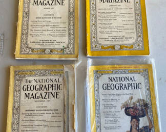 Lot 79: Vintage National Geographic Issues