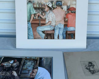 Lot 83: Matted Original And Numbered Prints