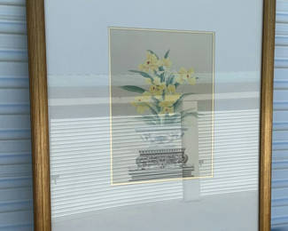 Lot 76: Large Framed Floral Print