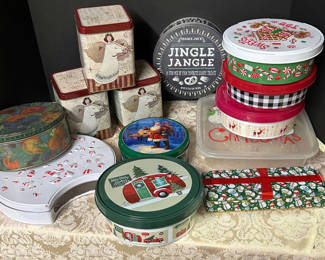 Lot 36: Lot of Tins and Containers