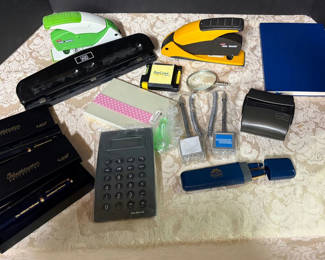 Lot 59: Office Lot Bic Pens, Staplers etc